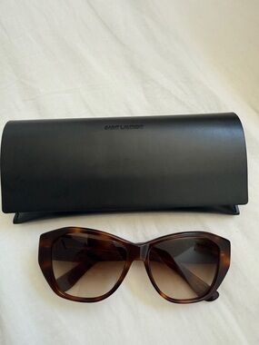 Saint Laurent Tortoiseshell Cat-Eye Sunglasses - Brown Gradient